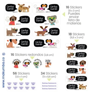 Makumba-marcar útiles.-Stickers-marcar cositas 