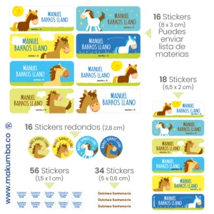 Makumba-marcar útiles.-Stickers-marcar cositas 