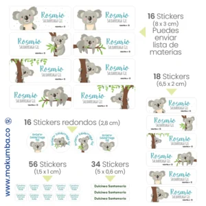 Makumba-marcar útiles.-Stickers-marcar cositas 