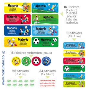 Makumba-marcar útiles.-Stickers-marcar cositas 