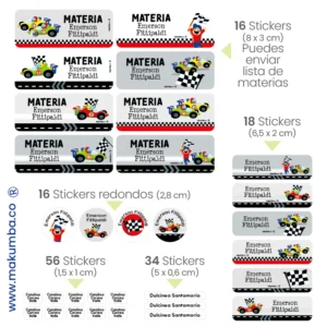 Makumba-marcar útiles.-Stickers-marcar cositas 
