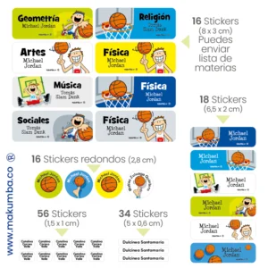 Makumba-marcar útiles.-Stickers-marcar cositas 