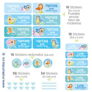 Makumba-marcar útiles.-Stickers-marcar cositas 