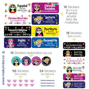 Makumba-marcar útiles.-Stickers-marcar cositas 