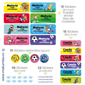 Makumba-marcar útiles.-Stickers-marcar cositas 