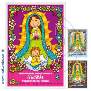 Makumba-Virgencita linda - Virgen - protección - regalo bebé -regalo nacimiento - bendición