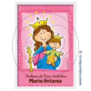 Makumba-Virgencita linda - Virgen - protección - regalo bebé -regalo nacimiento - bendición
