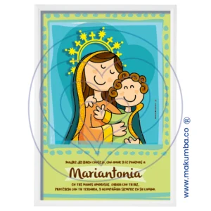 Makumba-Virgencita linda - Virgen - protección - regalo bebé -regalo nacimiento - bendición